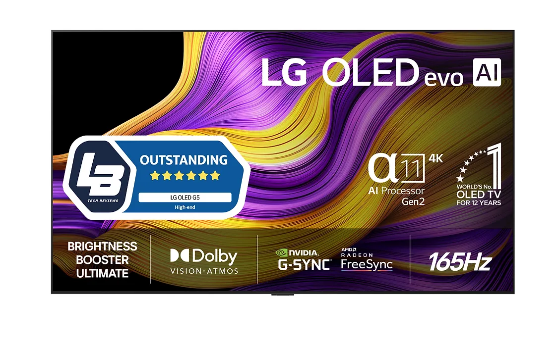 LG 65" OLED evo G5 – 4K TV seinätelineellä