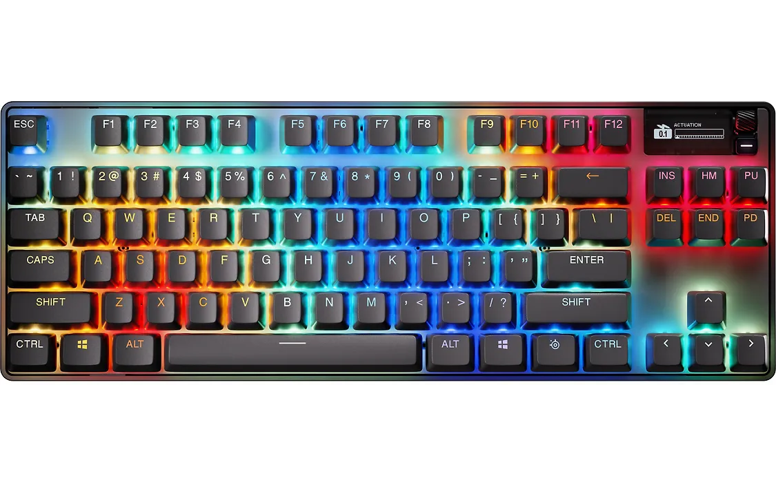 SteelSeries Apex Pro TKL Wireless Gen 3 pelinäppäimistö, Nordic, musta suomi/ruotsi