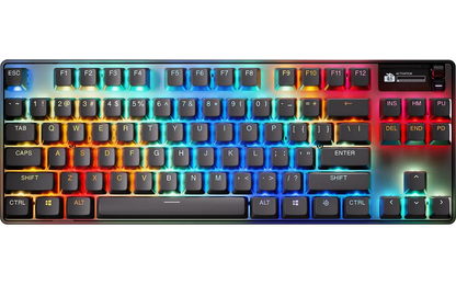 SteelSeries Apex Pro TKL Wireless Gen 3 pelinäppäimistö, Nordic, musta suomi/ruotsi