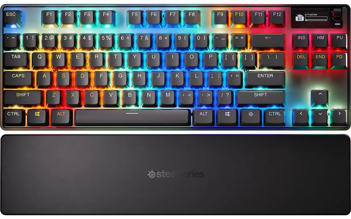 SteelSeries Apex Pro TKL Wireless Gen 3 pelinäppäimistö, Nordic, musta suomi/ruotsi