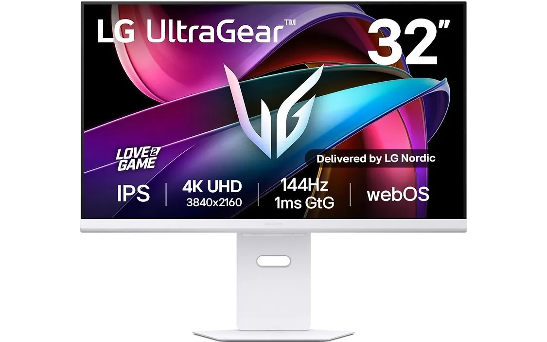 LG UltraGear 32G810SA-W 32" 4K-pelinäyttö
