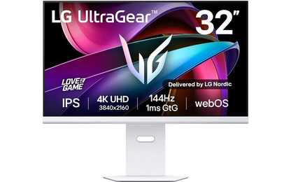 LG UltraGear 32G810SA-W 32" 4K-pelinäyttö