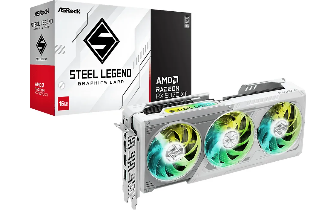 ASRock Steel Legend Radeon RX 9070 XT