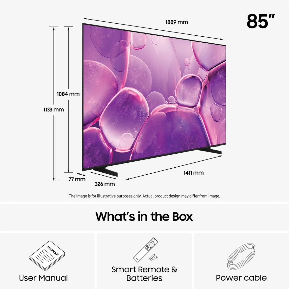 Samsung 85" U80 – 4K LED TV