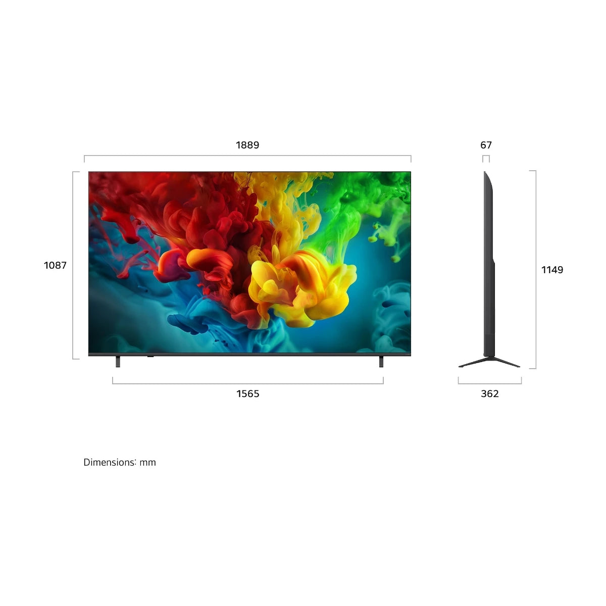 LG 85" QNED 93 – 4K Mini–LED TV