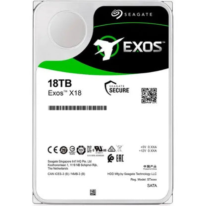 Seagate Exos X18 18 Tt SATAIII 256 Mt 3,5" -kovalevy